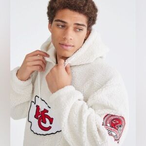 Kansas City Chiefs Quarter-Zip Sherpa Hoodie